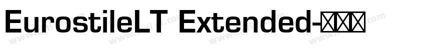 EurostileLT Extended字体转换